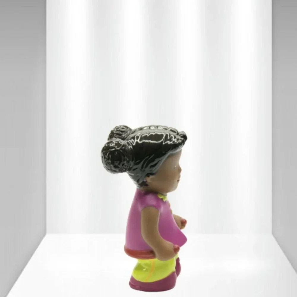 Vintage Little Girl Figurine Colorful Toy